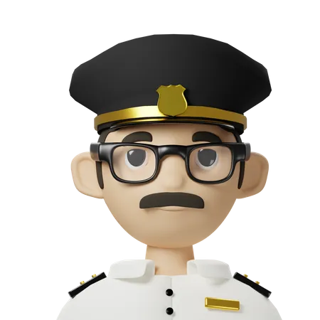 Avatar du capitaine  3D Icon