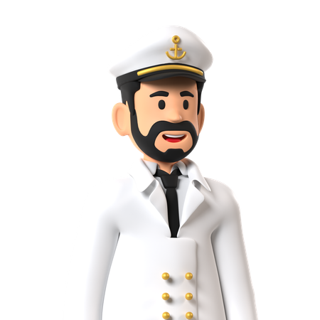 Capitaine de croisière  3D Icon