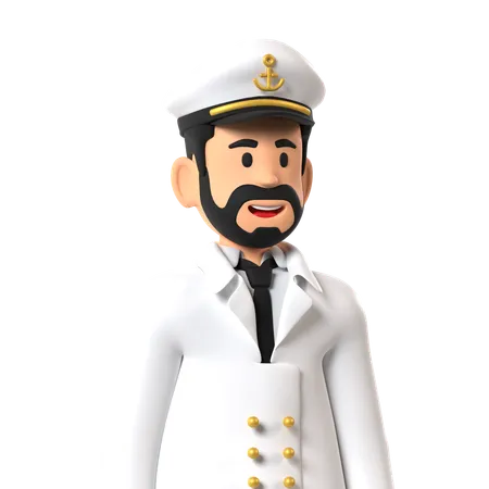 Capitaine de croisière  3D Icon