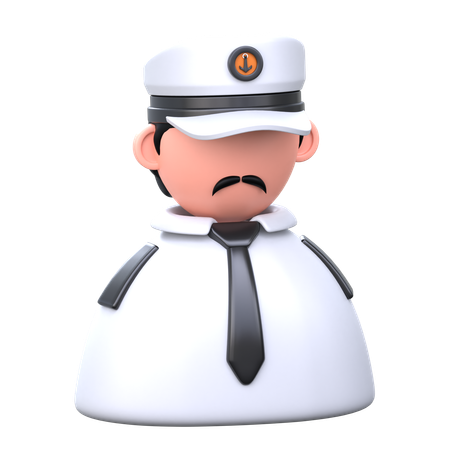 Capitaine de navire  3D Icon