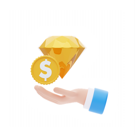 Capital Financeiro  3D Icon