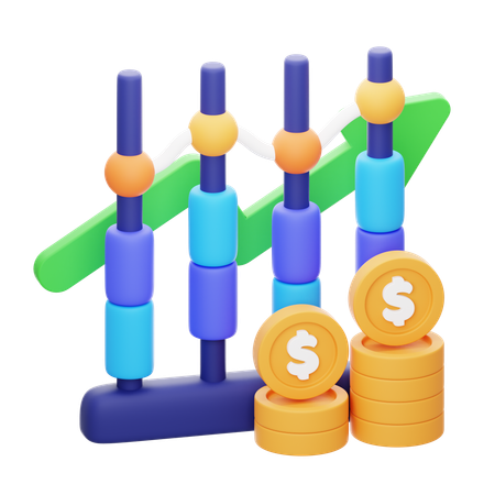 Capital growth  3D Icon