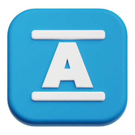 대문자  3D Icon