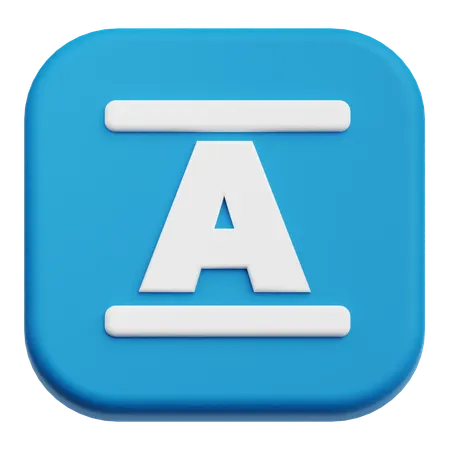 대문자  3D Icon