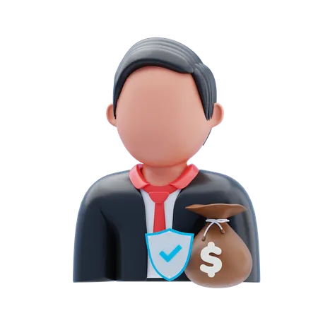Capital privado  3D Icon