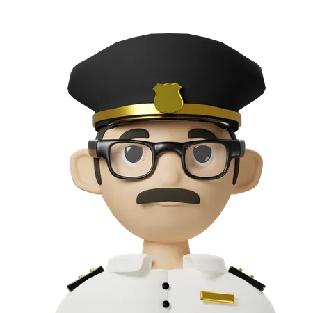 Capitán avatar  3D Icon