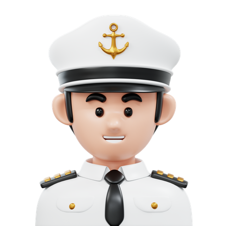Capitan del barco  3D Icon