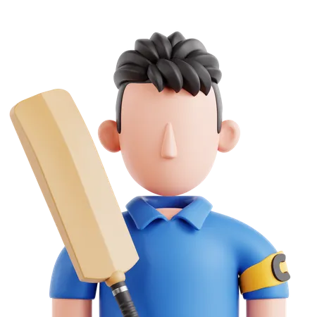 Capitão de críquete  3D Icon