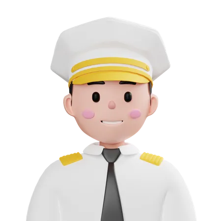 Capitão do navio  3D Icon