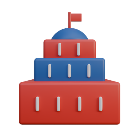 Capitol Building  3D Icon