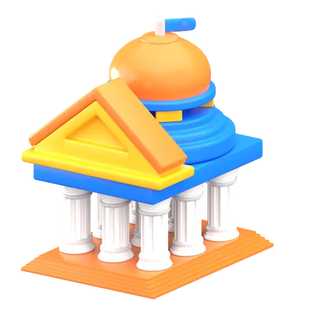 Capitol Building  3D Icon