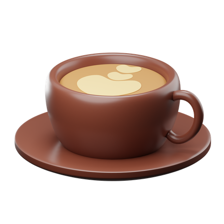 Café cappuccino  3D Illustration