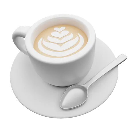 Cappuccino Coffee  3D Icon