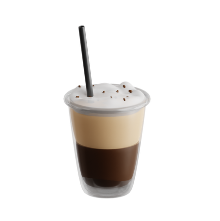 Cappuccino froid  3D Icon