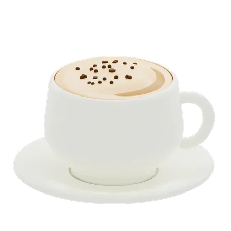 Capuccino quente  3D Icon