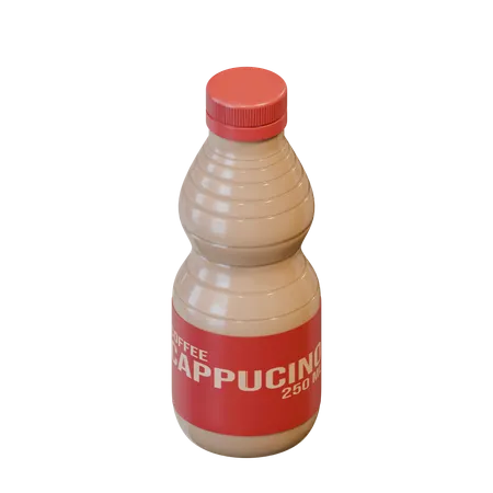 Cappucino Coffee In A Bottle  3D Icon