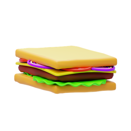 Caprese Sandwich  3D Icon