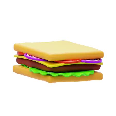 Caprese Sandwich  3D Icon