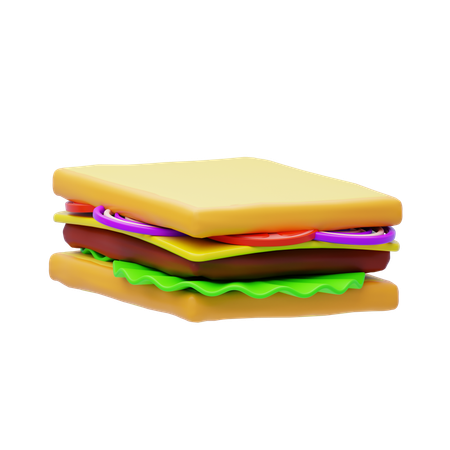 Caprese Sandwich  3D Icon