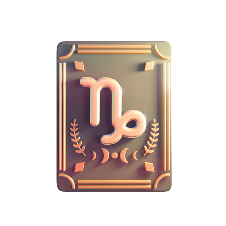 Capricorn Astrology Sign  3D Icon