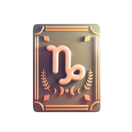 Capricorn Astrology Sign  3D Icon