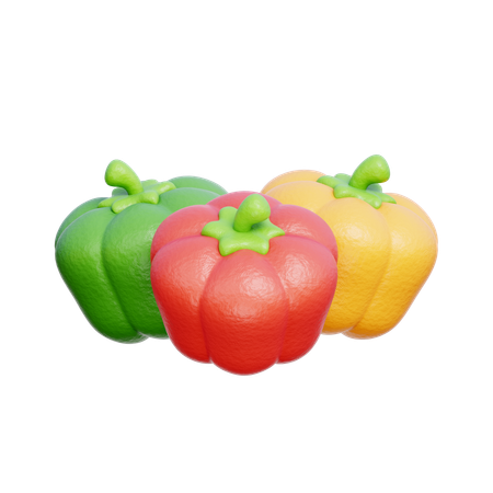 Capsicum  3D Icon