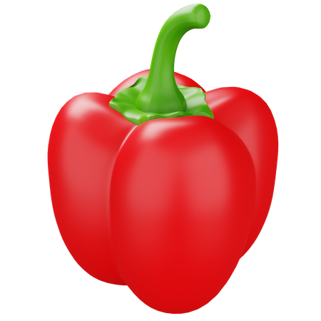 Capsicum Red  3D Icon