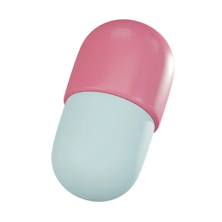 Medicine Capsule Icon To Represent Prescription Drugs Pharmacy And Health Supplements In Your Digital Projects 3 D Render Illustration 3D Icon