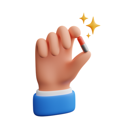Cápsula de mano  3D Icon
