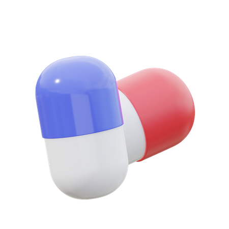 Medicamento em cápsula  3D Icon