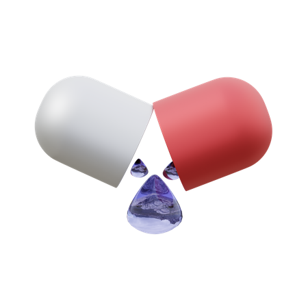 Medicamento em cápsula  3D Icon