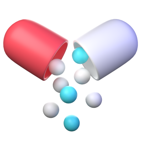 Cápsulas de medicina  3D Icon