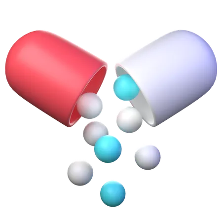 Cápsulas de medicamentos  3D Icon