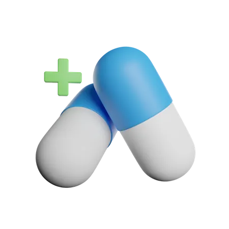 Drugs Capsul Medicine 3D Icon