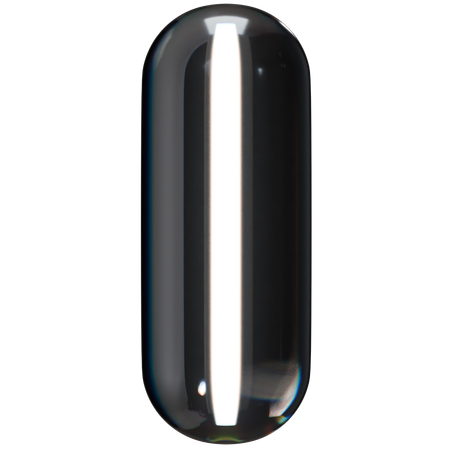 Capsule Abstract Shape  3D Icon