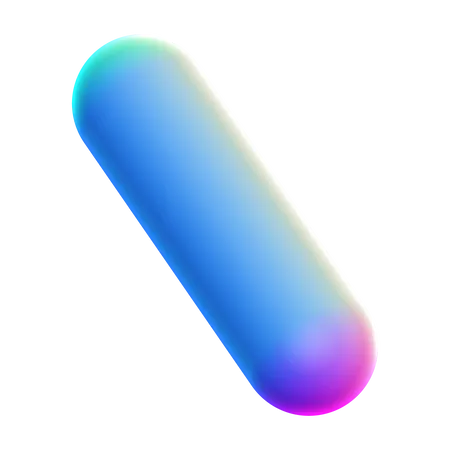 Capsule Abstract Shape  3D Icon