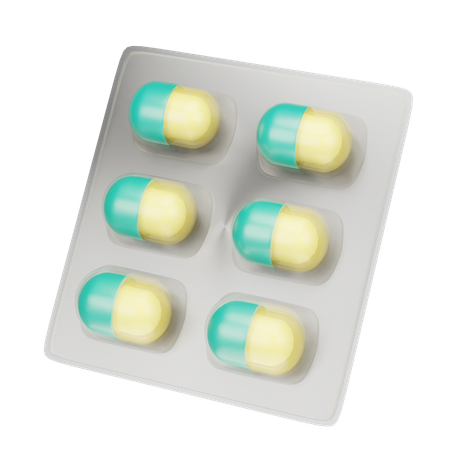 Bandelette de capsules  3D Icon