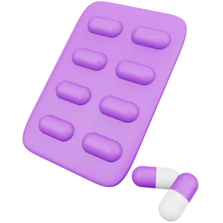 Capsule Blister  3D Icon