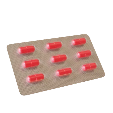 Capsule Blister  3D Icon