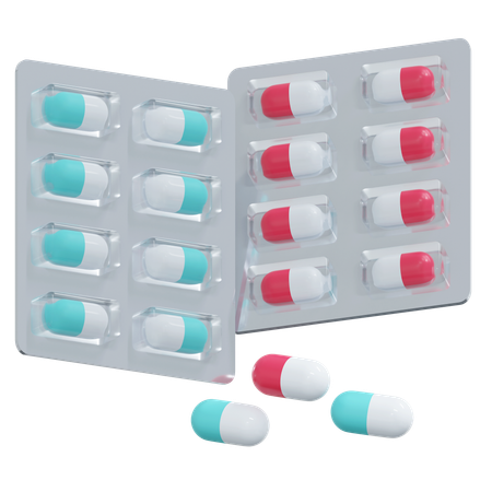 Comprimé capsule  3D Icon