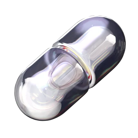 Capsule Glass  3D Icon