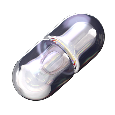 Capsule Glass  3D Icon