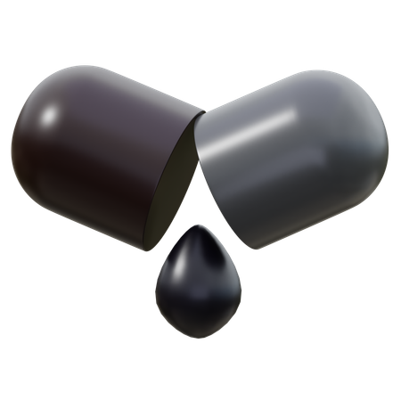 カプセル薬  3D Icon