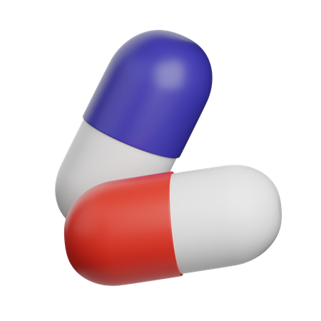 Capsule Medicine  3D Icon