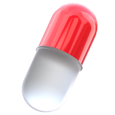 Capsule Medicine  3D Icon