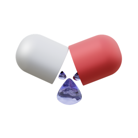 Capsule Medicine  3D Icon