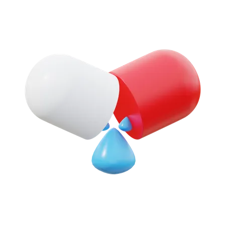 Capsule Medicine  3D Icon