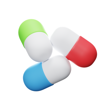 Capsule Medicine  3D Icon