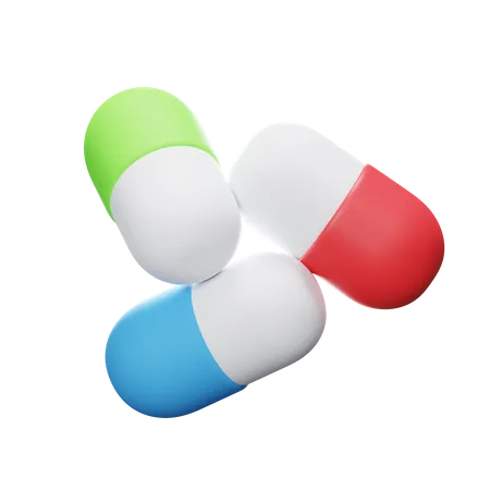 Capsule Medicine  3D Icon