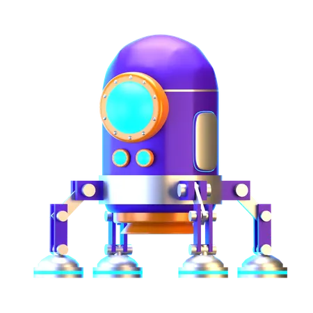 Capsule spatiale  3D Icon